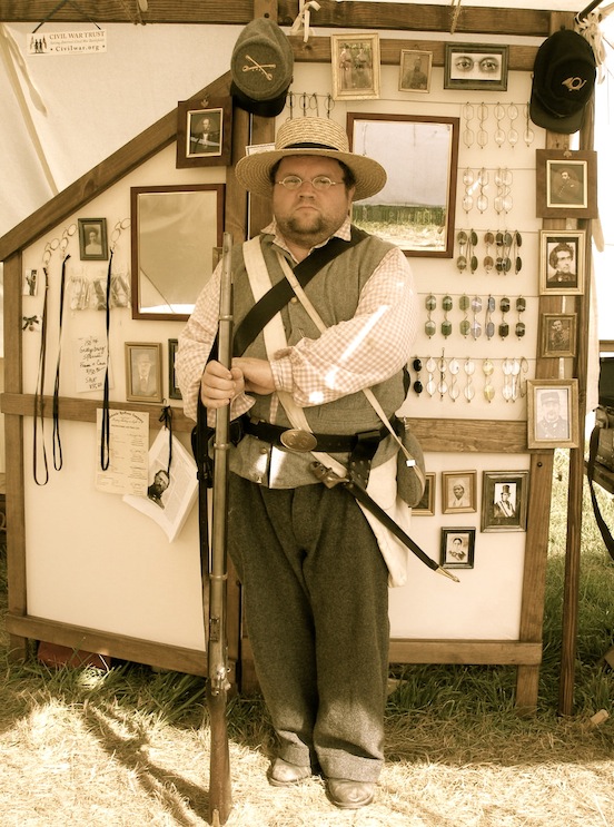 Brian Bobrowski, Sterling Heights, MI visited our tent<br>His outfit was compete with his new specs!