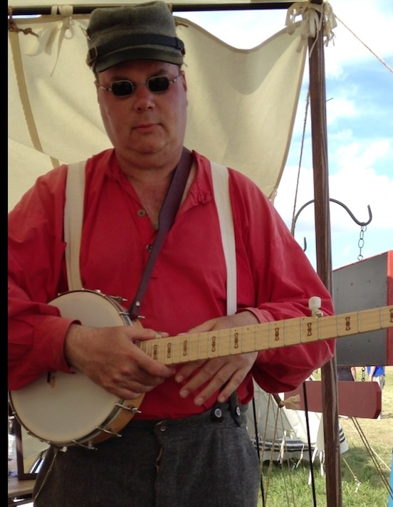 Thomas Keefer, Musician playing a tune at the 150th Gettysburg<br>