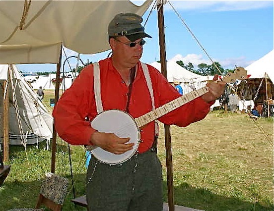 Thomas Keefer, Musician playing a tune at the 150th Gettysburg<br>Thomas took time to play us all a tune! We really enjoyed!!!