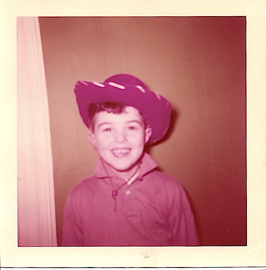Thomas Valenza, circa 1957<br>I wanted to be a cowboy!