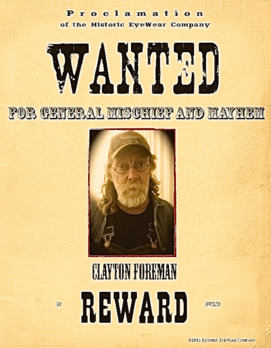Clayton Foreman<br>Wanted poster of Clayton Foreman