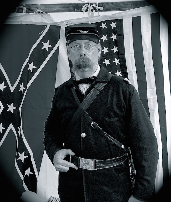 Mark McNierney<br>At the N.J.Civil War Heritage Association Encampment, Allaire State Park, May 2015
