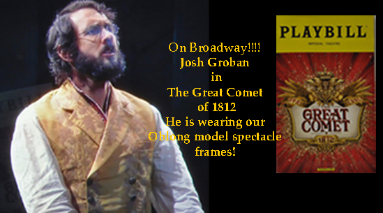 Josh Groban on Broadway in The Great Comet of 1812<br>He is wearing the Oblong in Leadville Tarnished Silver