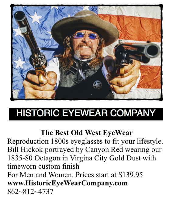 Ken Johnson portrays Canyon Red<br>This ad appeared in Cowboys & Indians magazine.  Ken Johnson sent us this great photograph