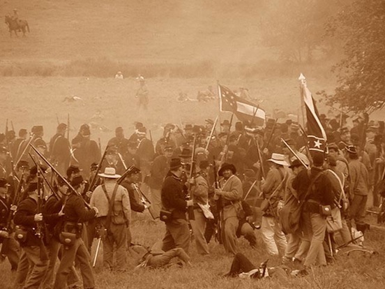 140th Reenactment at Gettysburg, Pa  <br>Photograph: D.Valenza