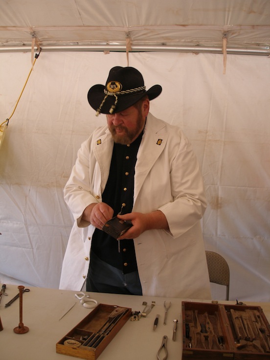 Captain Robert E. Mallin MD, FACS Surgeon General, at Glorieta Pass, New Mexico 2012<br>