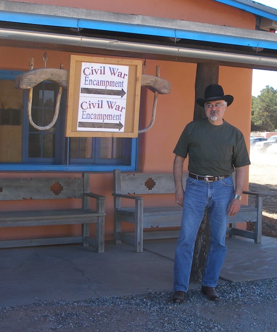 Thom Valenza at reenactment- Glorieta Pass, New Mexico 2012<br>