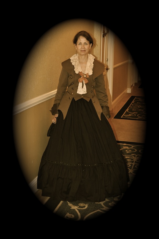 Doree Valenza in period dress, Winchester, Va 2012<br>